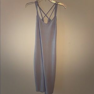 Baby blue bodycon dress